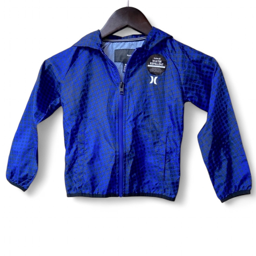 Hurley Boys Windbreaker’s Hoodie Zip- Up Jacket/ Size 4/ New